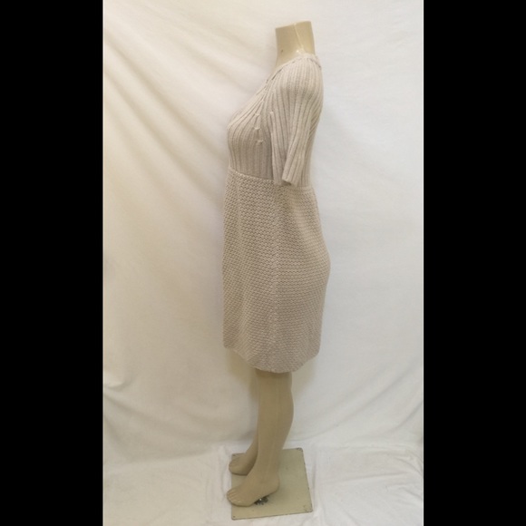 Moda International Size M Oatmeal Sweater Dress - Picture 6 of 8
